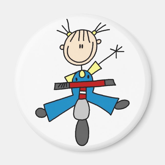 Imán Chica En Scooter Magnet (Frente)