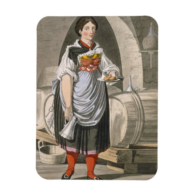 Imán Chica en servicio en una posada cerca de Innsbruck (Vertical)