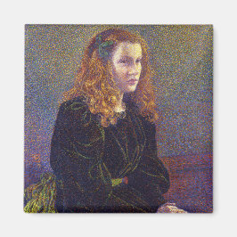 Imán Chica en verde (por Theo van Rysselberghe)
