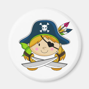 Imán Chica Eyepatch Pirate Magnet