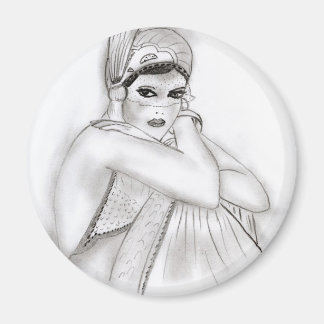Imán Chica Flapper
