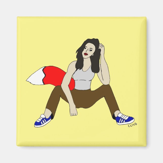 Imán chica foxy (Frente)