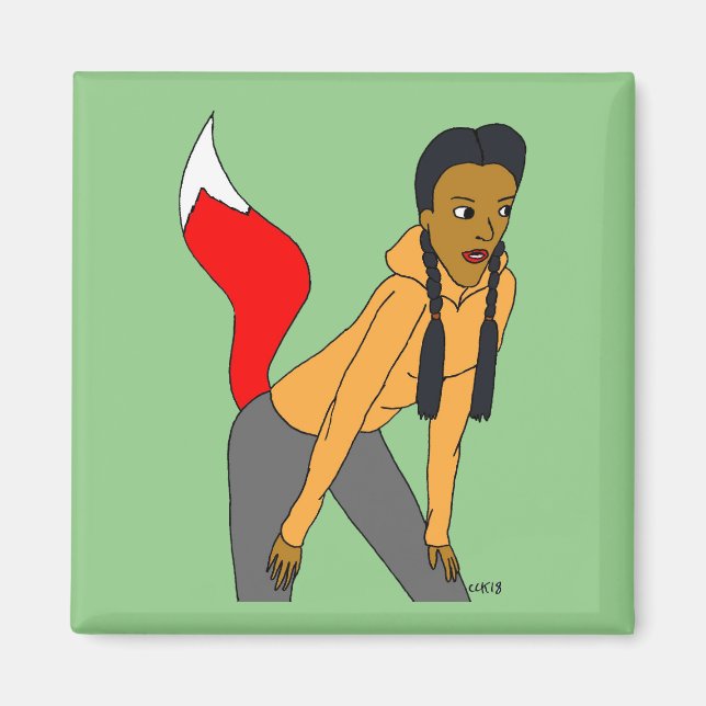 Imán chica foxy (Frente)