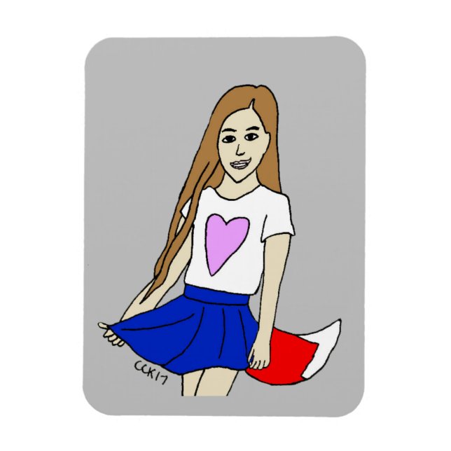 Imán chica foxy (Vertical)