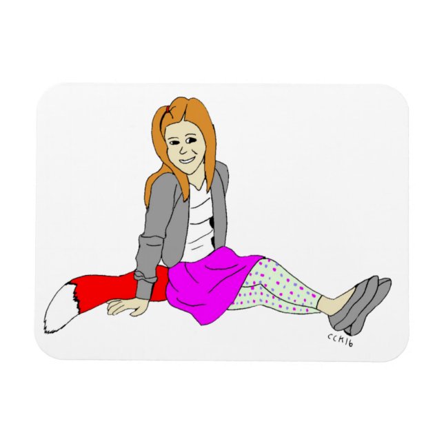 Imán chica foxy (Horizontal)