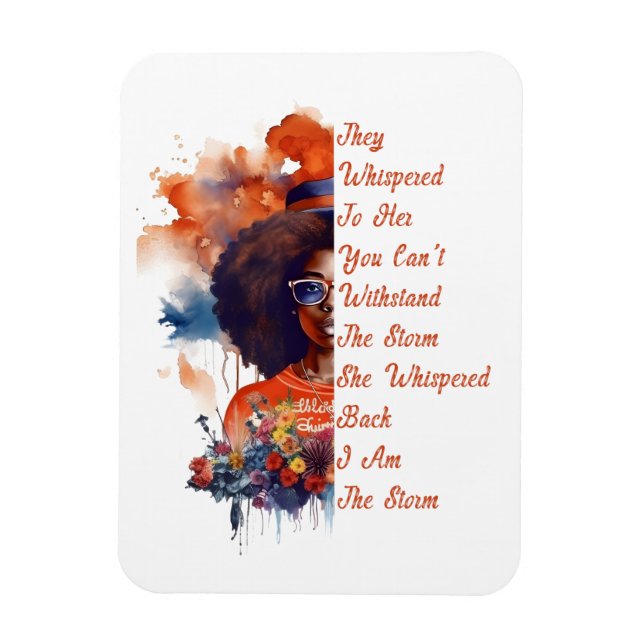 Imán Chica fuerte historia negra en África (Vertical)