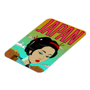 Imán Chica Geisha Ser Hermosa
