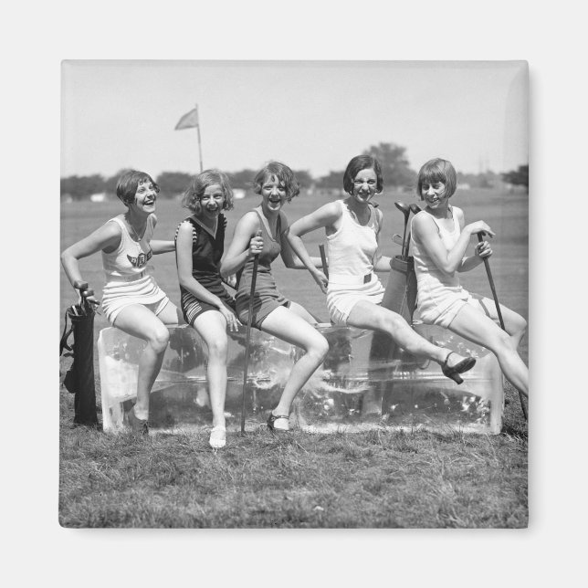 Imán Chica Golfers, años 20 (Frente)