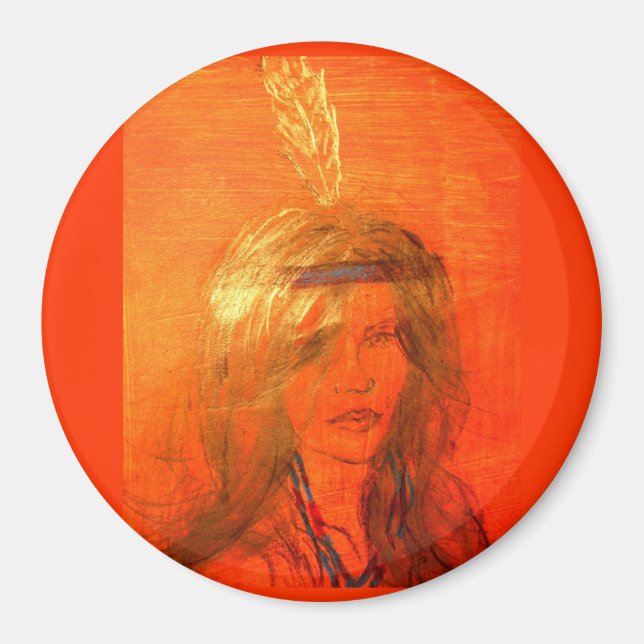 Imán chica indio (Frente)