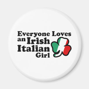 Imán Chica italiano irlandés