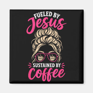 Imán Chica Jesús Café Mujeres Fe Cristiana Creyente