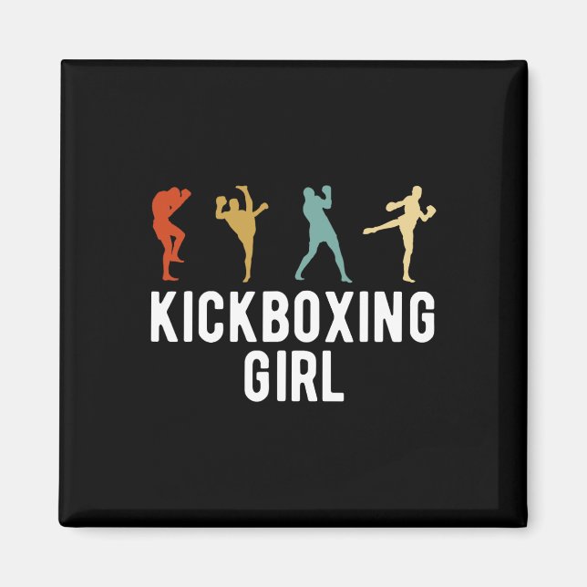 Imán Chica Kickboxing Kickboxer  (Frente)