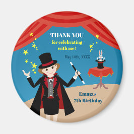 Imán Chica mago muestra fiesta de cumpleaños