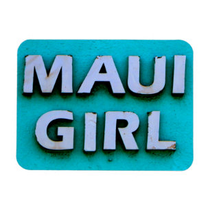 Imán chica maui verde