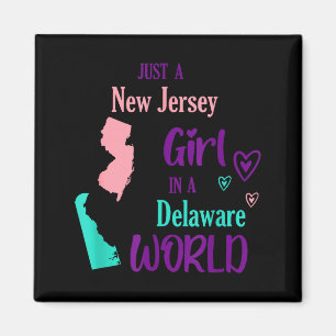 Imán Chica Orgullosa Solo Una Chica De Nueva Jersey En