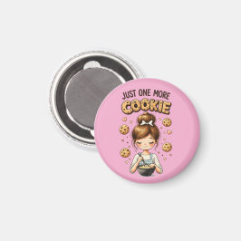 Imán Chica Panadera Adorable Solo Una Galleta Más