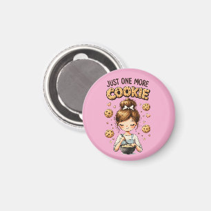 Imán Chica Panadera Adorable Solo Una Galleta Más