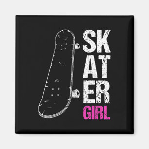 Imán Chica patinadora monopatín Sk8r chicas patinan ska