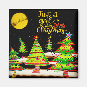 Imán "Chica que ama a los Navidades"