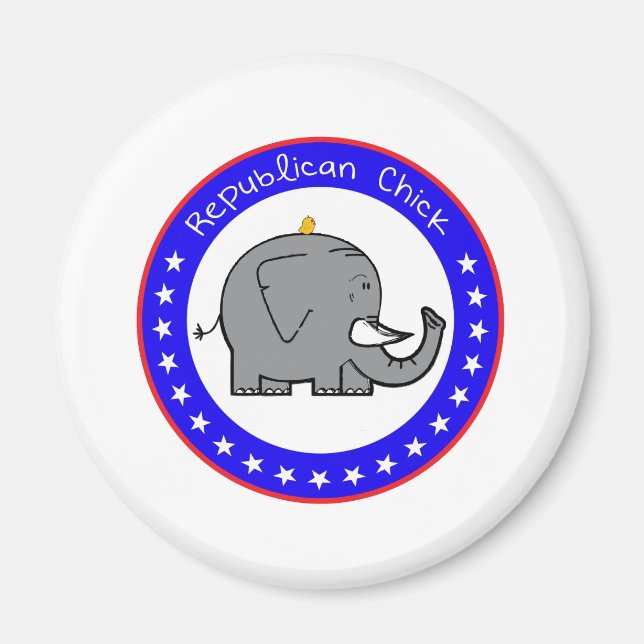 Imán chica republicana (Frente)