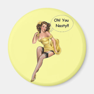 Imán Chica retro divertido vintage OhYou Nasty