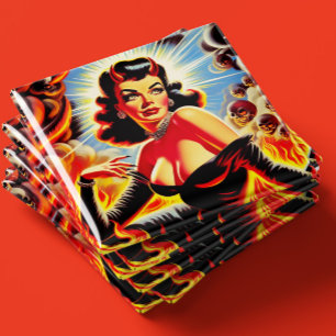 Imán Chica Retro Endiablada