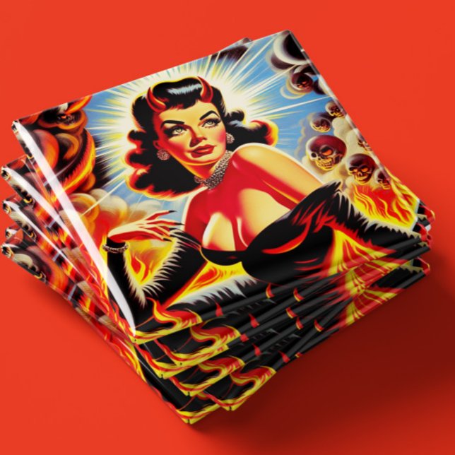 Imán Chica Retro Endiablada (Subido por el creador)