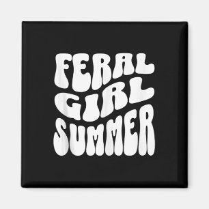 Imán Chica Retro Feral Summer Groovy Mamá Tía Mujeres A