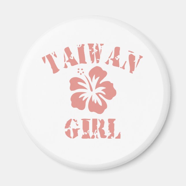 Imán Chica Rosa de Taiwán (Frente)