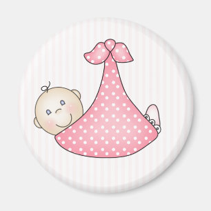 Imán Chica rosado en manta
