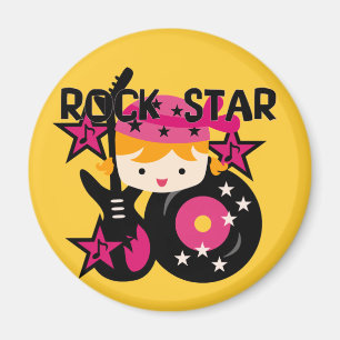 Imán Chica rubio de la estrella del rock