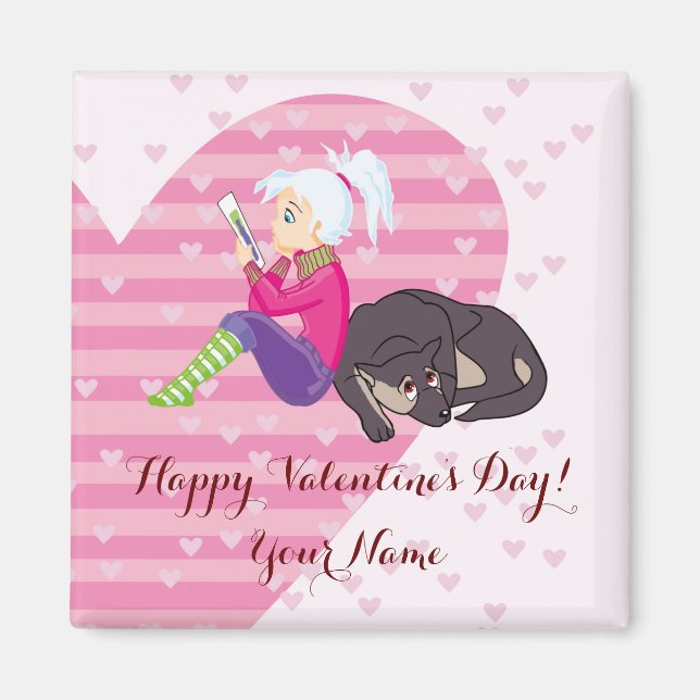 Imán Chica Ser enamorado (Frente)