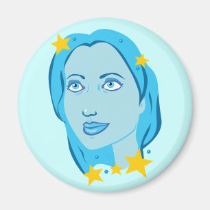 Imán Chica Starry Blue