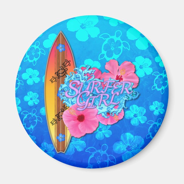 Imán Chica surfista (Frente)