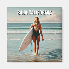 Imán Chica surfista Baja California