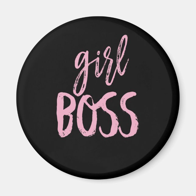 Imán Chica, tipografía divertida del jefe (Frente)