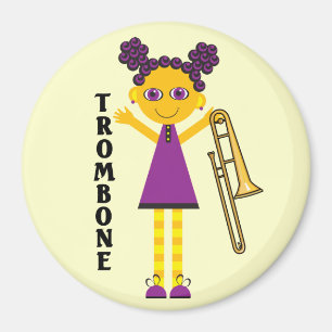 Imán Chica Trombone
