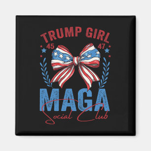 Imán Chica Trump 45 47 Mega Est 2025 Club Social Votaci
