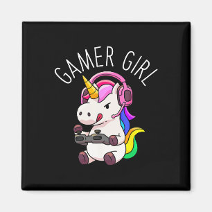 Imán Chica Unicornio juego lindo juego de video regalo
