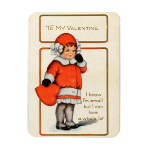 Imán Chica Vintage Valentine