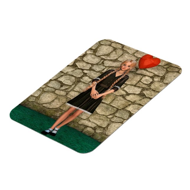Imán Chica y Corazón (Lado Izquierdo)