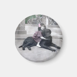 Imán Chica y su perro