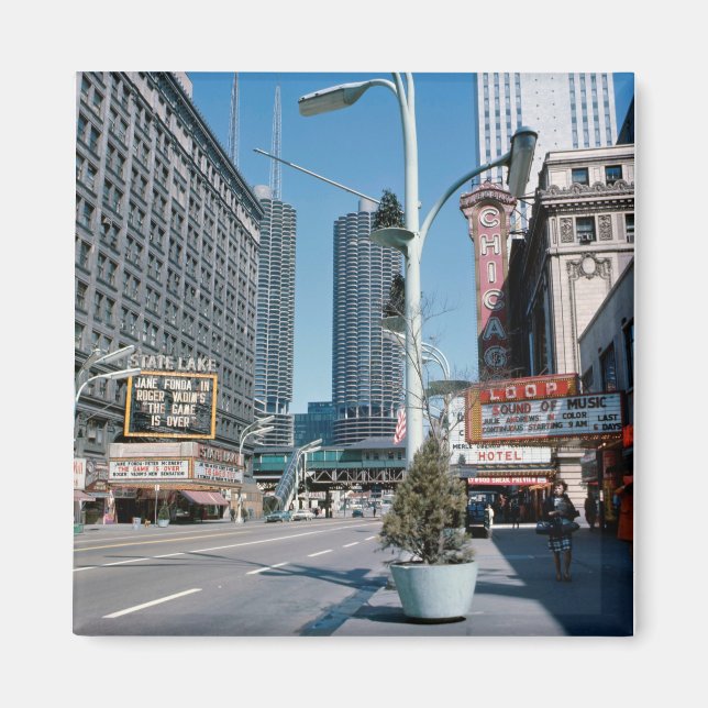 Imán Chicago Abril 1967 Teatro State Lake Magnet (Frente)