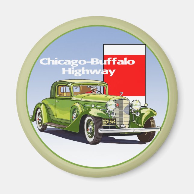 Imán Chicago: Carretera Automática Nacional Buffalo Hig (Frente)