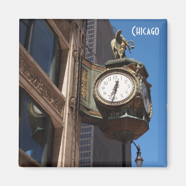 Imán Chicago Clock (Frente)