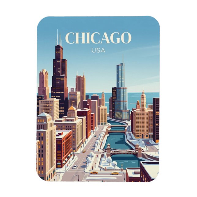 Imán Chicago, EE. UU. (Vertical)
