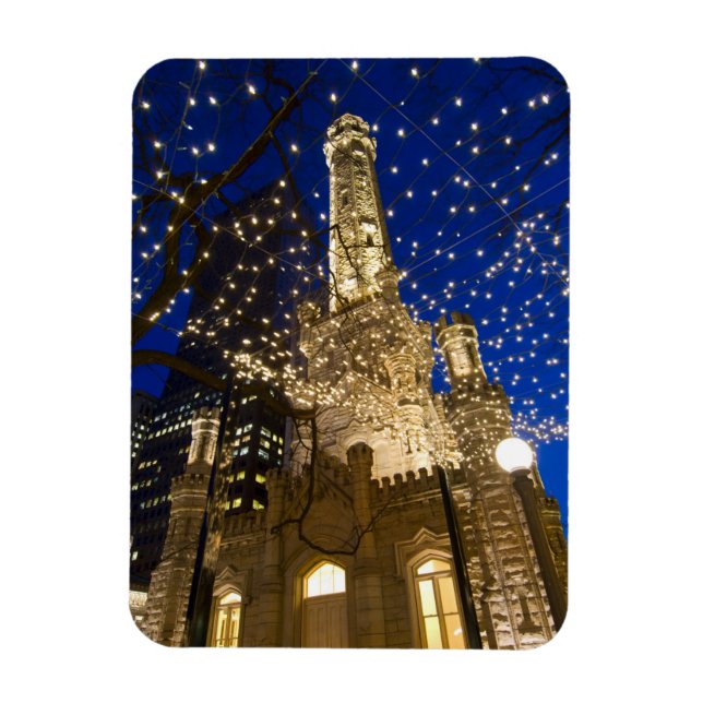 Imán Chicago en Navidad (Vertical)