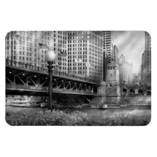 Imán Chicago, IL - Puente DuSable construido en 1920  -