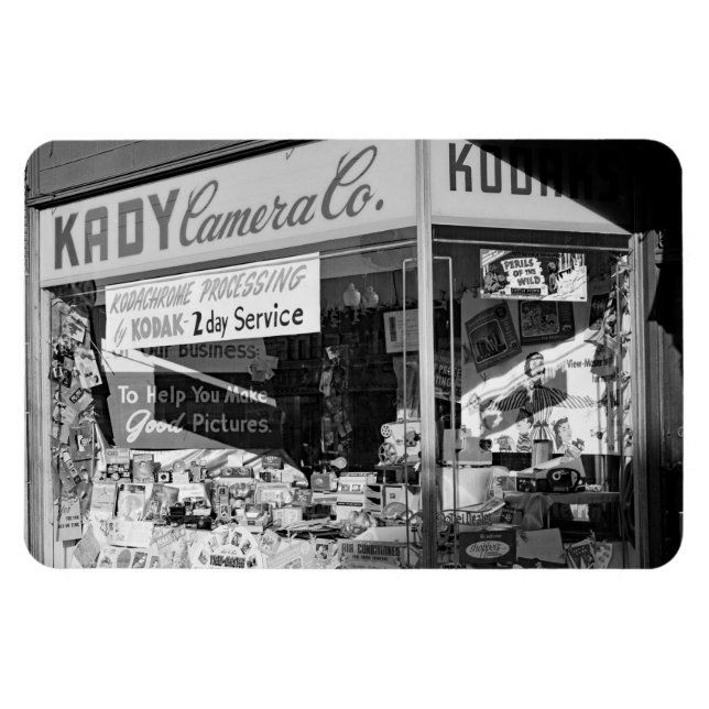 Imán Chicago Illinois Kady Camera Co Store Window 1950 (Horizontal)