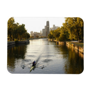Imán Chicago, Illinois, Rowers en la laguna Lincoln Par